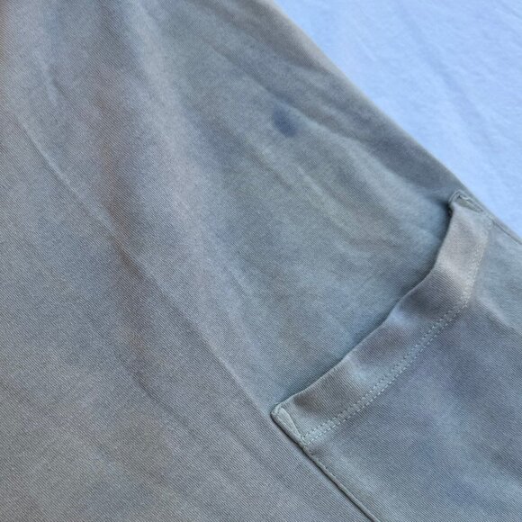 For Days Wear Wrecklessly Organic Cotton Relaxing Romper Distressed Khaki Sage - Picture 13 of 15